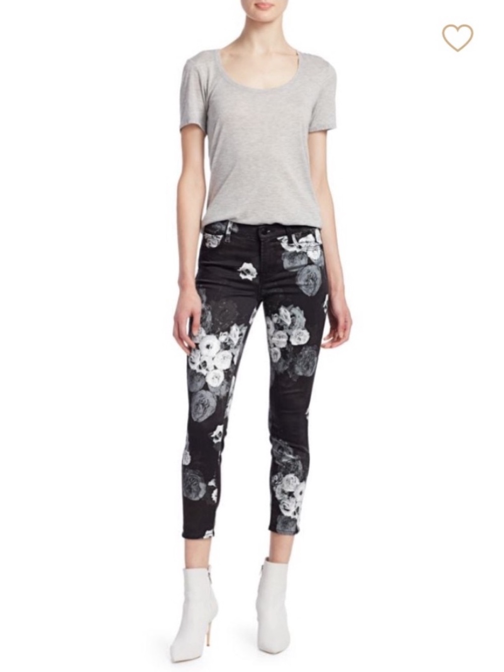 J Brand floral jeans